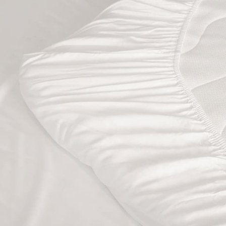 Movesgood Bamboo Fitted Sheet 90x200 cm Dra-på-lakan Vit