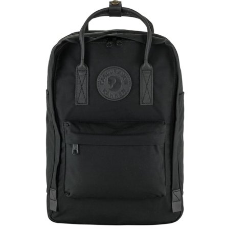Fjällräven Kånken No. 2 Black Laptop 15 Bag | Size: 18L, G-1000/Leather