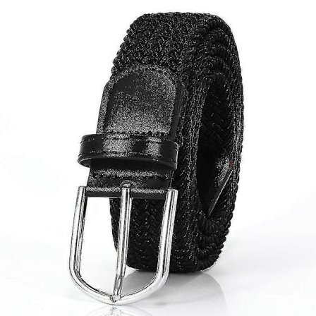 Flettet elastisk belte i lerret for menn og kvinner