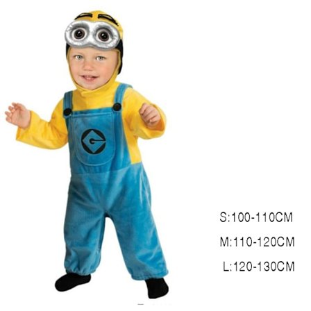 Anime Minion Full Family Cosplay Kostyme Jente Gutt Kjole Jumpsuits gutt og gutt