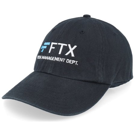 Iconic - Svart unconstructed Keps - FTX Risk Management Black Dad Cap @ Hatstore