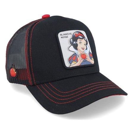 Capslab - Disney Snow White Black Trucker Trucker Black Cap - @ Hatstore