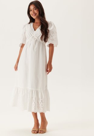 BUBBLEROOM-Midi Broderie Anglaise Dress-XL