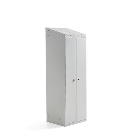 Doppelspind CLASSIC COMBO, 1 Modul/2 Türen, 1900 x 600 x 550 mm, grau