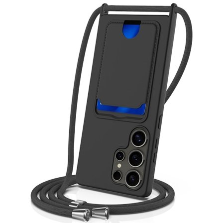 Samsung Galaxy S25 Ultra Halskæde & Kortlomme Sort