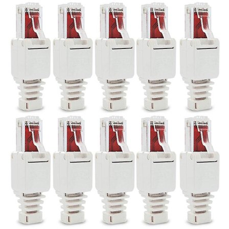 10 kpl Verkkoyhteysliittimiä Työkaluttomat RJ45 Cat6 Lan Utp Kaapelin Liittimet Ilman Työkaluja Cat5 Cat7 Asennus