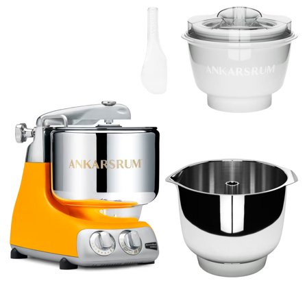 Ankarsrum Assistent Original AKM 6230 køkkenmaskine med istilbehør og ekstra piskeskål, sunbeam - Sun beam | KitchenOne