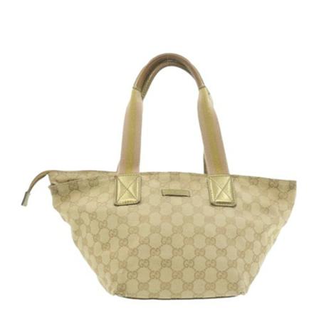 Gucci Vintage, Pre-owned Canvas Tote Beige, Dames, Maat:ONE Size,leather