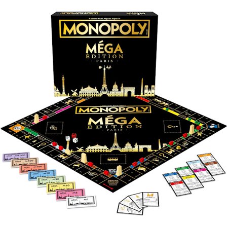 MONOPOLY Mega Paris - Sällskapsspel - WINNING MOVES - Från 8 år