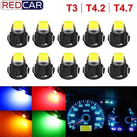 10 stk. T3 LED 3030 SMD Led Pære T4.2 T4.7 Indikator Lyspære Bil Dashbord Varsel Indikator Lys Instrumentlampe Auto Lampe-lingling}