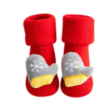 Flicka Pojke Fuzzy Julstrumpor