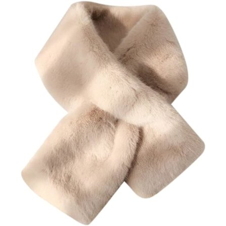 Dam Faux Pälshalsduk (Khaki), 90cm Faux Pälshalsduk Damar Sjal Vinter