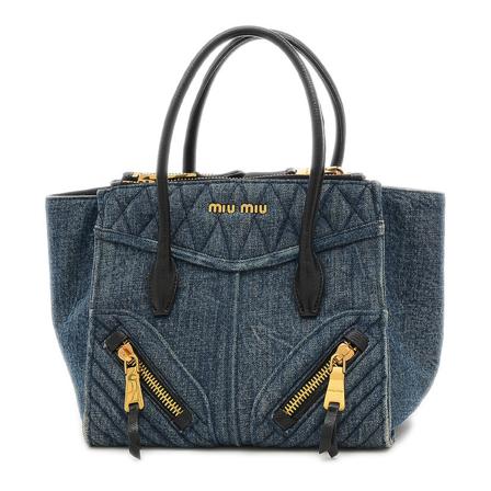 Miu Miu Pre-owned HandTass , Blauw , Dames , Maat: ONE Size Vintage Tassen