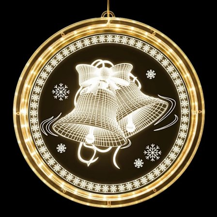 Store Julevindudekorasjoner Store LED Julelys (B)