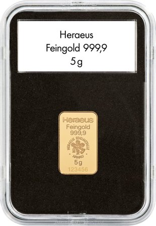 QUICKSLAB møntkapsler til guldbarrer - 5 stk.