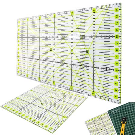 Patchwork Linjal 30 x 15 cm/ 15 x 15 cm Akryl Sy Linjal, ZQKLA
