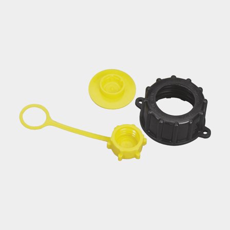 Scepter 03583 reservdelslock bränsledunk i tålig plast, svart och gul färg, praktisk reservdel för bränslebehållare