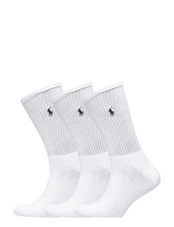 Crew Sock 3-Pack Underwear Socks Regular Socks White Polo Ralph Lauren Underwear