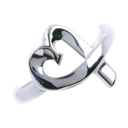 Tiffany & Co. Pre-owned, Liefdevol hart Grijs, Dames, Maat:ONE Size,Zilver