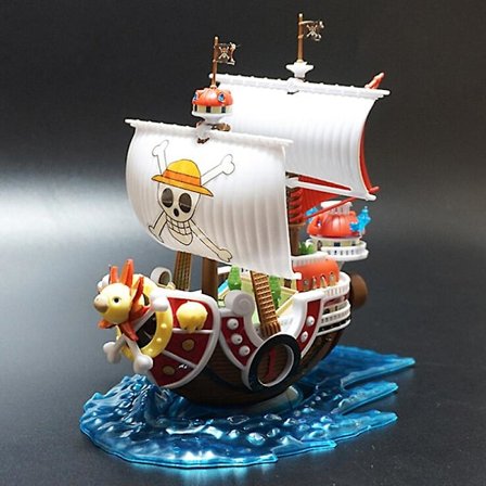 One Piece Thousand Sunny -merirosvolaivan mallilelu, koottava keräilyesine [D]