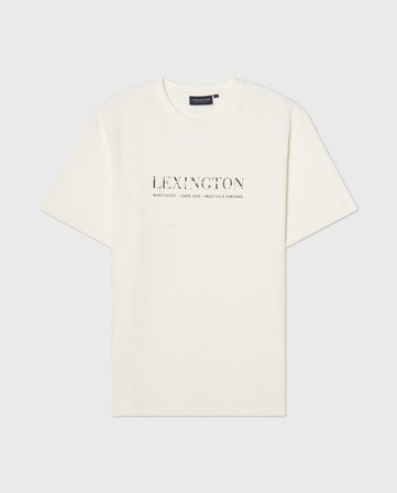 Lexington Graphic cotton slub -t-paita, valkoinen