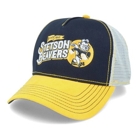 Stetson - Black Czapka Z Daszkiem - Football Beaver Black/Yellow Trucker @ Hatstore