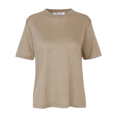 Samsøe Samsøe Doretta T-Shirt , Bruin , Dames , Maat: S