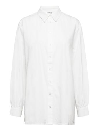 Slfreka Ls Shirt W White Selected Femme