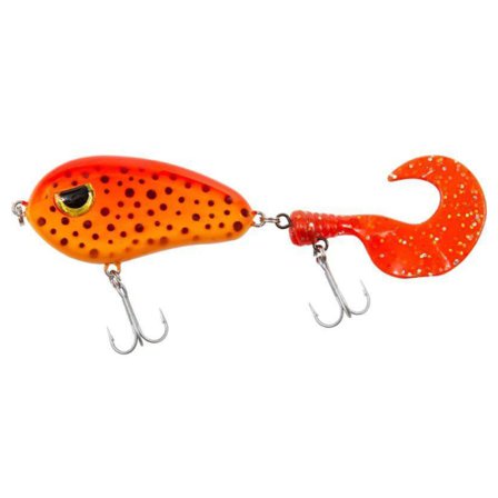 Fladen Scary Tail 18g - Orange Black Dots