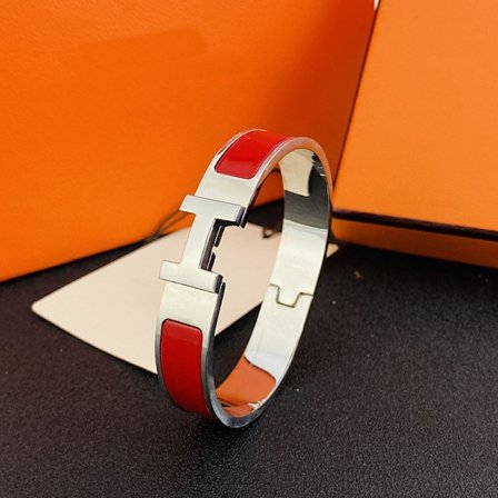 H-Armband, 18K Alfabetlås för Män och Kvinnor, Rostfritt Stål Armband för Par, Silver och Rött