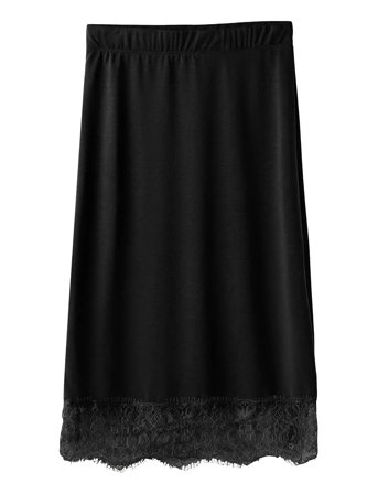 name it Nkfrenie Midi Skirt - Black - 164