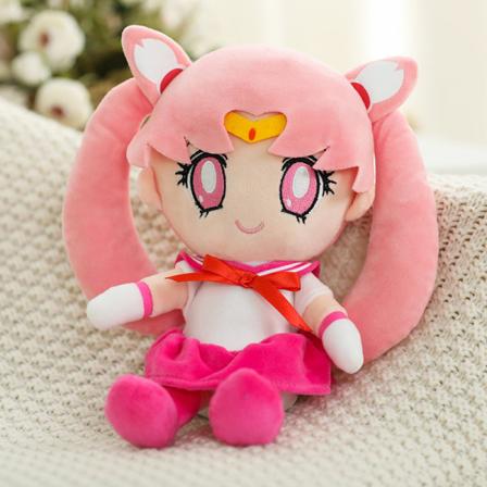 Sailor Moon plyschdocka, anime gosedjur mjuk tecknad figurleksak YE-2 25cm