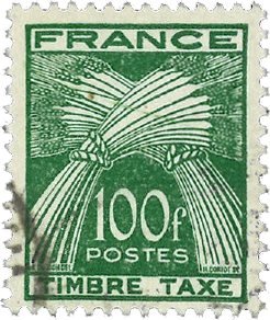 Frankrig 1946-1955 - YT TX89 - Portomærker - Stemplet