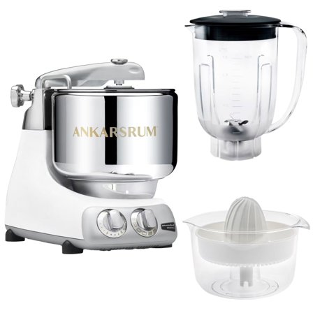 Ankarsrum Assistent AKM6230 + mixerkanna & citruspress, glossy white | Köksmaskiner > Köksassistenter | Bagaren och Kocken