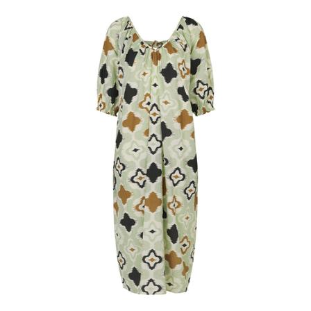 Masai, Nyana dresses 1005637 Beige, Dames, Maat:S,Katoen,print