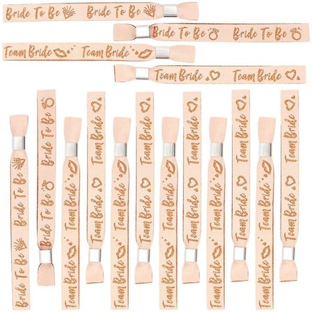 16 st. möhippefest-armband, bröllopsfest-armband, möhippefest