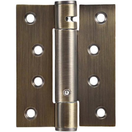 Dørhengsler 2 stk Rustfritt Stål Dobbel Åpning Fjærhengsel Toveis Fri Dør Gjerde Automatisk Lukk Brun