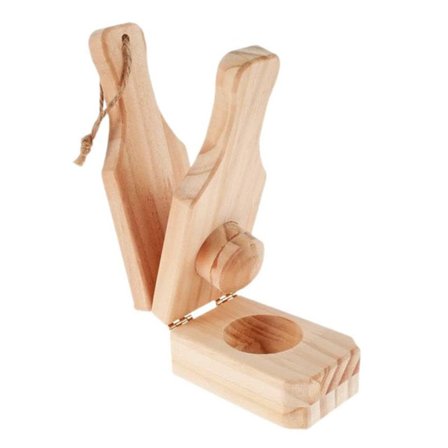 Bananknuser i tre, tidsbesparende bærbar baby bananknusemal for baking A