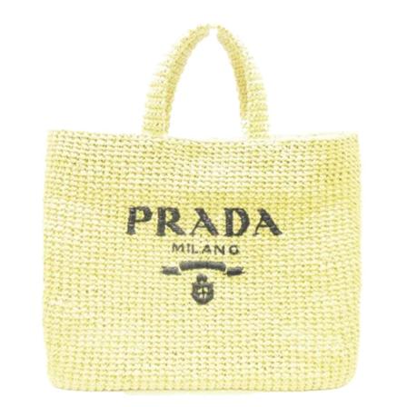 Prada Vintage, Pre-owned Tote Bags Beige, Dames, Maat:ONE Size