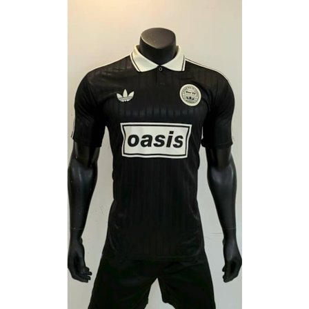 25-26 Manchester City F.C. Oasis Svart Specialutgåva Spelar Fotbolls T-shirt S-2XL