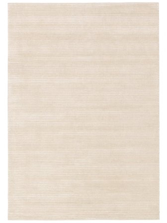 Einfarbig Fine Stripe Beige Oeko-Tex Teppich