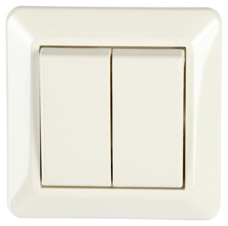 Nordic Quality ELKO 2 x 1 poll Installation switch 16A / 250V, IP20, Flush