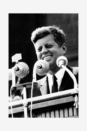 Malerifabrikken - Juliste John F. Kennedy - Musta - Julisteet - - Homeroom