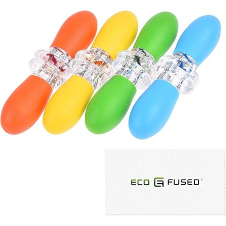 Majsholdere, 4 Par (Orange/Gul/Blå/Grøn), Majs på Kolben Spid, Store Håndtag Pin Greb