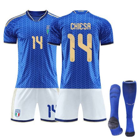 2026 FIFA World Cup Italien Hjemmebanetrøje – #1 DONNARUMMA, #10 R.BAGGIO, #14 CHIESA, #18 BARELLA, Børne-/Voksenstørrelser, Åndbart Stof