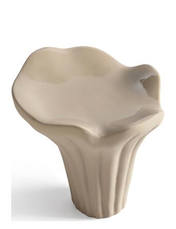 Fungi 12Cm Home Decoration Decorative Accessories/details Porcelain Figures & Sculptures Beige Cooee Design