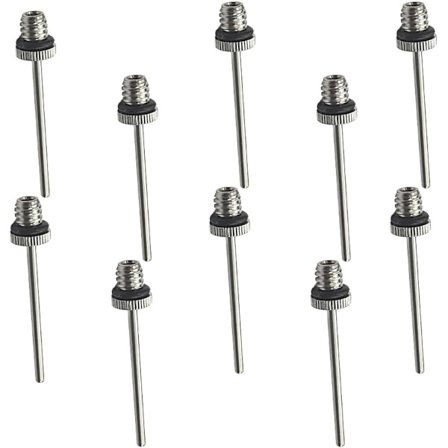 Boldpumpe nål, 10 stk. luftpumpenåle, boldpumpe oppustelige nåle, til basketball, volleyball, fodbold, rugby