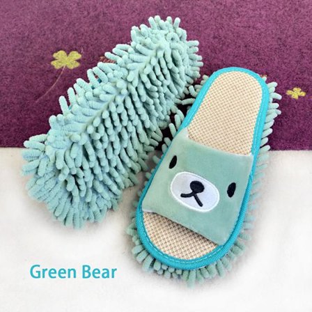 Sarjakuva Dog Lazy Mop Tossut Unisex Microfiber Cleaning Floor