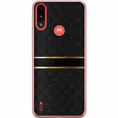Motorola Moto E7 Power Mjukt Skal - Golden Stripes