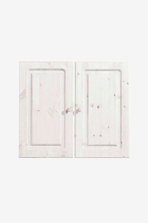 Loft24 - Dørsett med 2 stk. Billie Massive - Hvit - Skap - Fra Homeroom